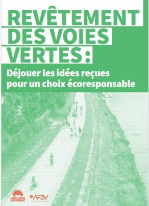 [AF3V] Livret « Revêtements des voies vertes : déjouer les idées reçues pour un choix écoresponsable »